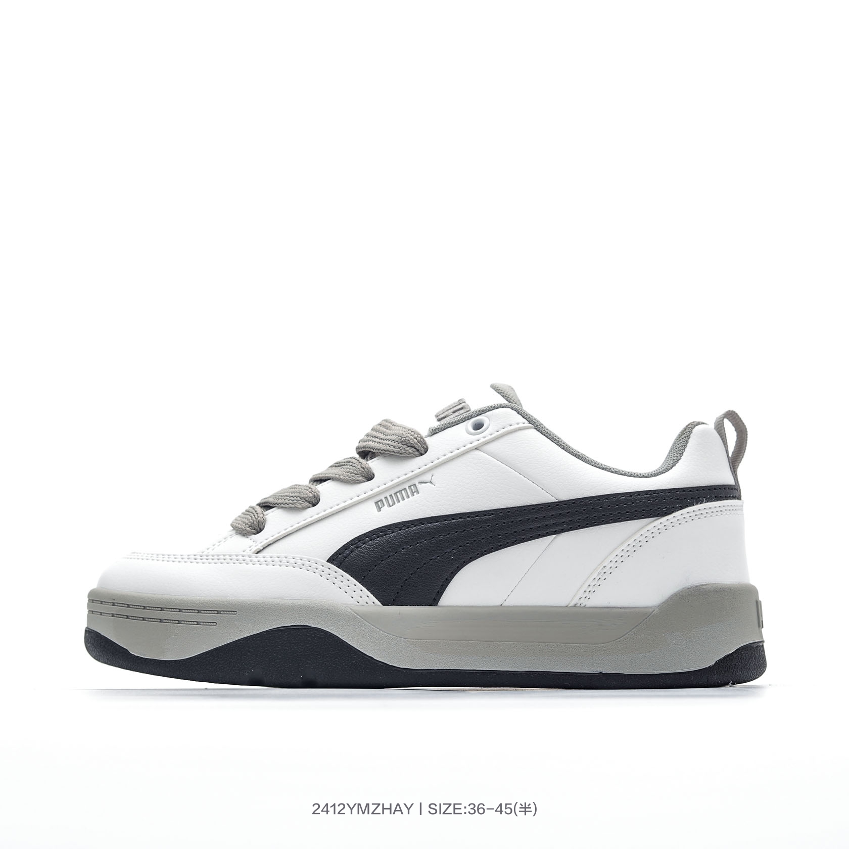白黑色395084-09 D丨彪马Puma Park Lifestyle OG Sneaker 公园生活方式系列低帮复古面包风百搭休闲运动板鞋 编号:2412YMZHAY