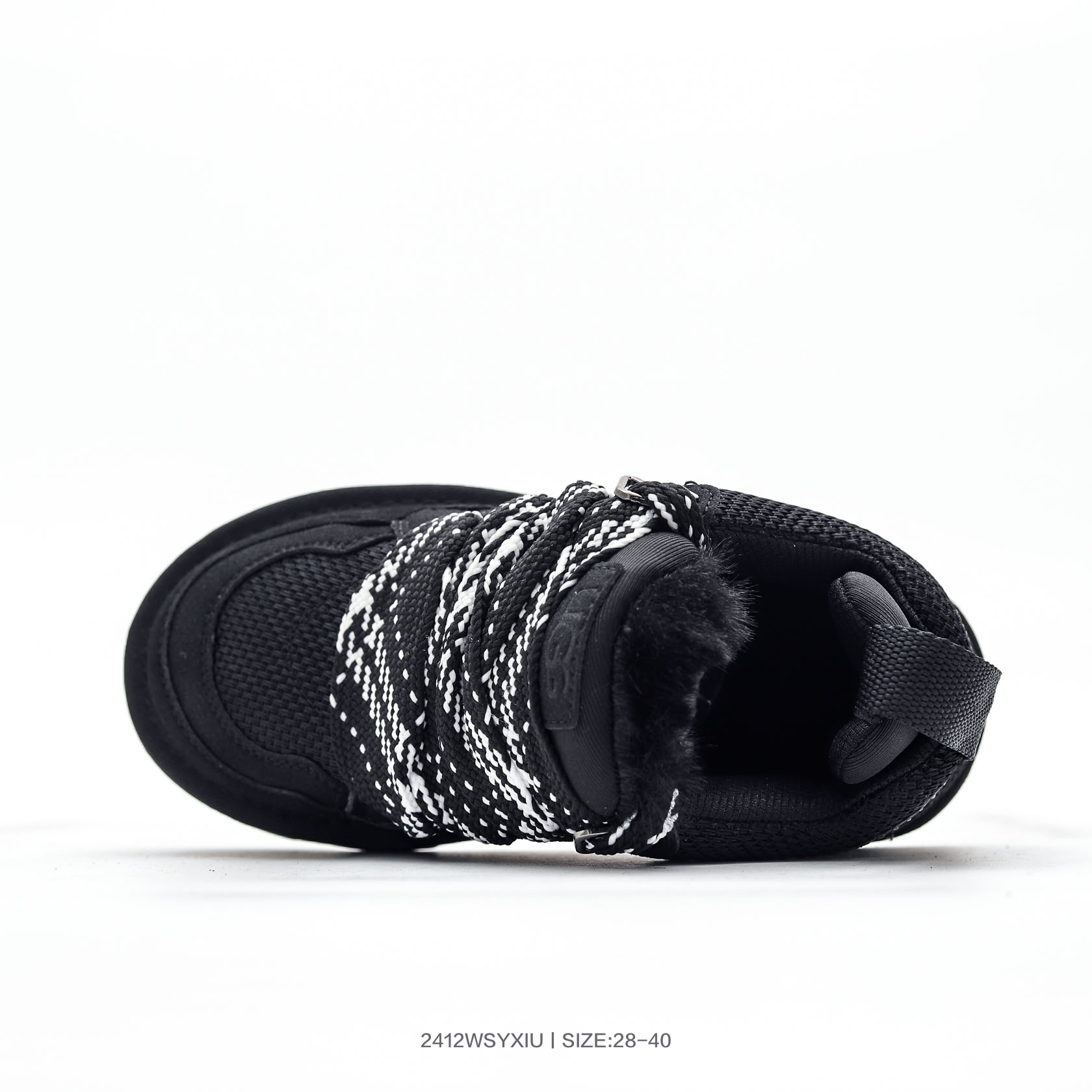 图片[6]-28-37 38-40 儿童亲子款UGG梅尔运动休闲鞋 系带加绒保暖款，采用头层真牛皮 柔软亲肤 舒适透气 个性时尚又百搭，EVA轻质缓震、防滑耐磨外底 货号：K/1152410K 尺码：28 29 30 31 32 33 34 35 36 37 38 39 40-选品中心