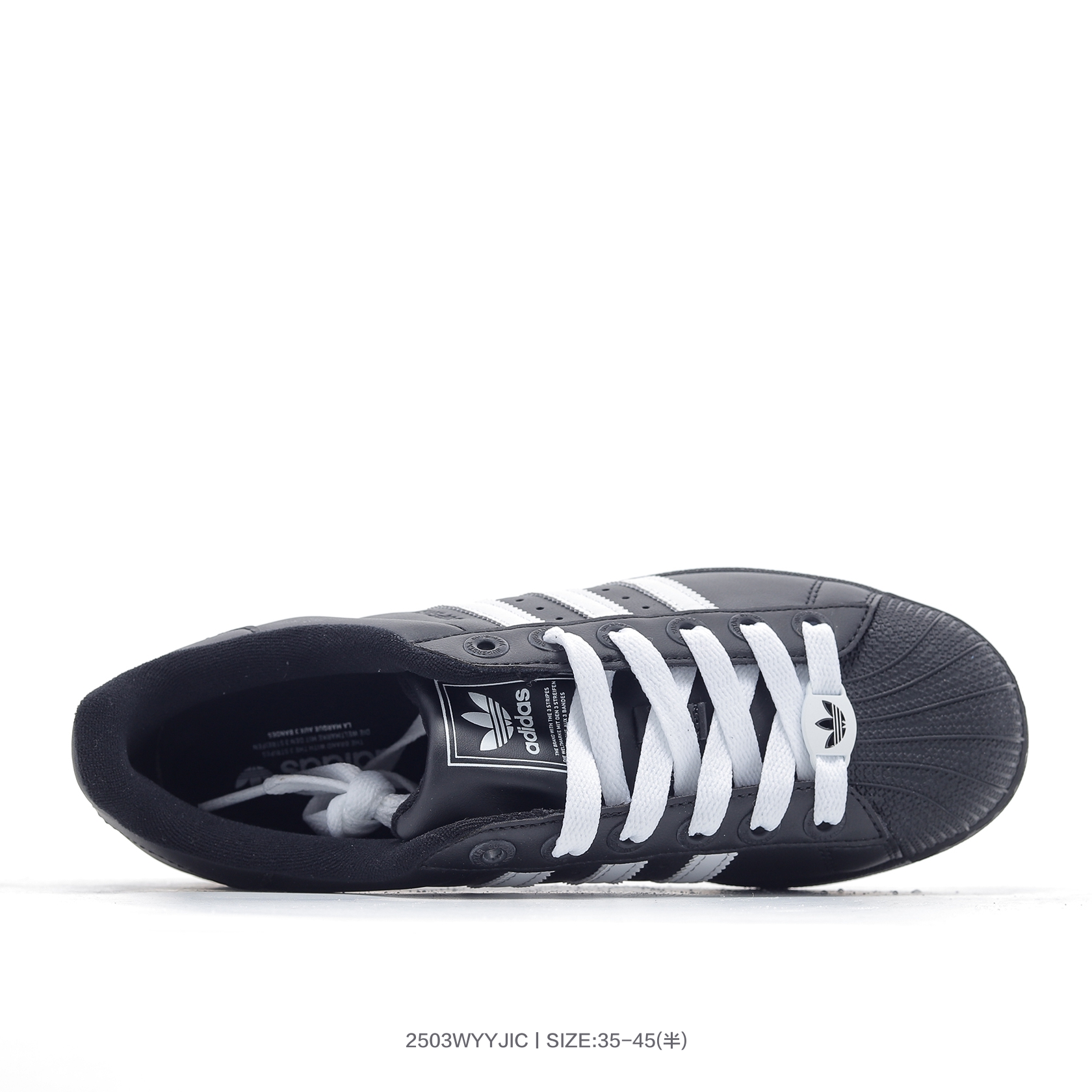 放店💰90 铁扣黑白JI3538
D❄️｜阿迪达斯Adidas三叶草 Originals Superstar II 贝壳头系列低帮经典百搭休闲运动板鞋

码数：35 36 36.5 37 38 38.5 39 40 40.5 41 42 42.5 43 44 45
编号：2503WYYJIC