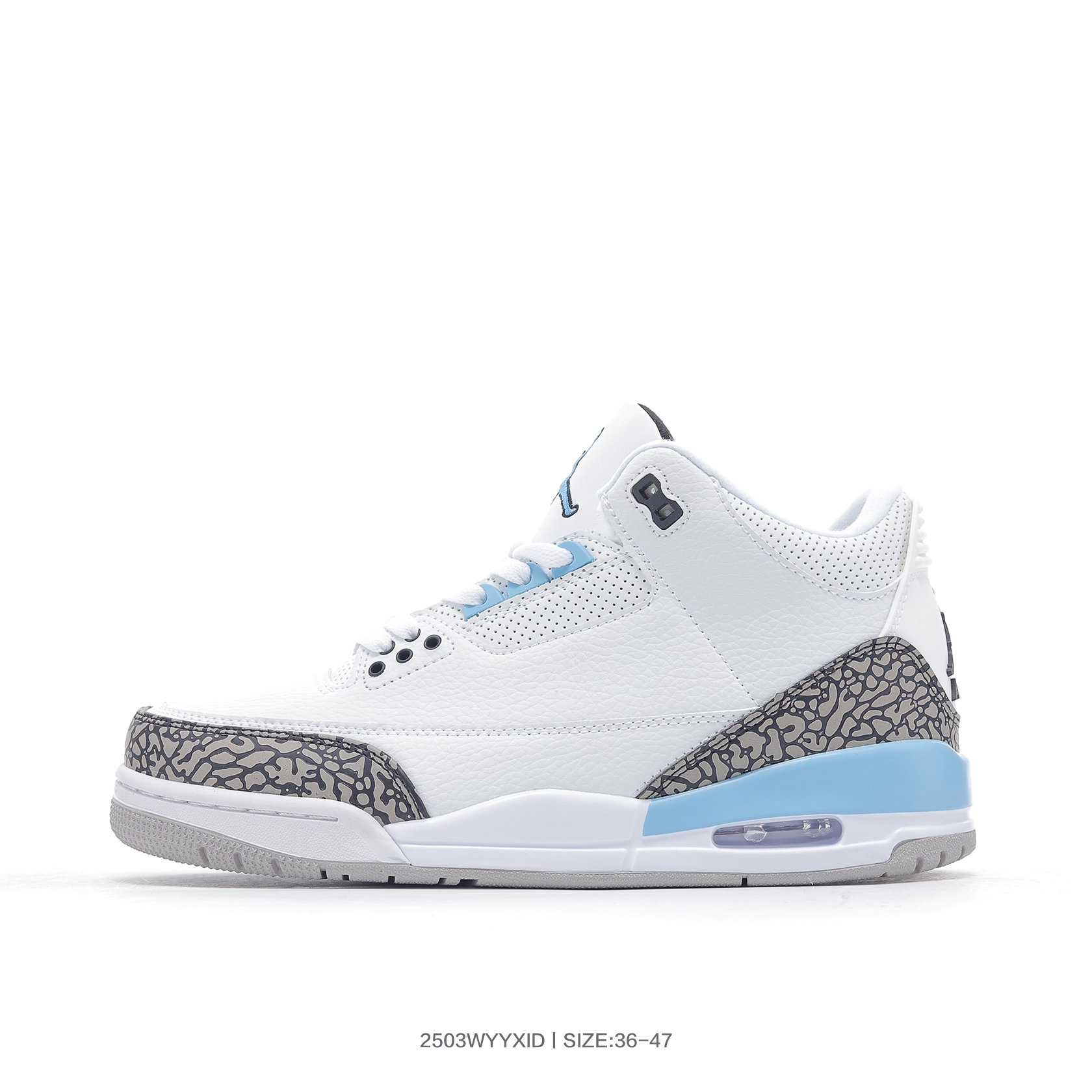 Jordan Air Jordan 3 Retro AJ3 乔3 中帮复古休闲运动文化篮球鞋货号：854262 001码数：36 37 38 39 40 41 42 43 44 45 46 476
