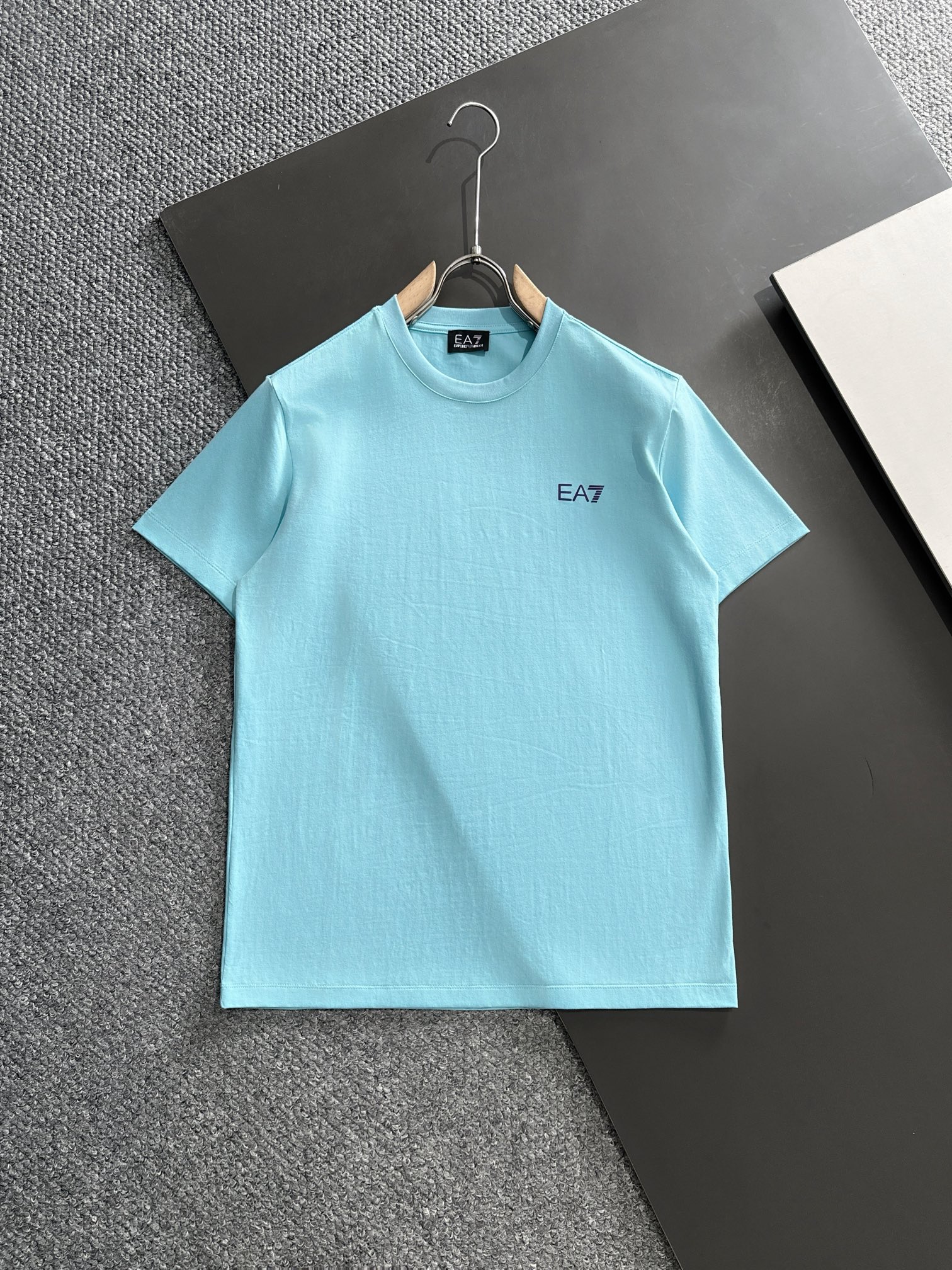 Wo hochwertige Designer -Replik
 Armani Kleidung T-Shirt Baumwolle Mercerisierte Frühling/Sommer Kollektion Kurzarm