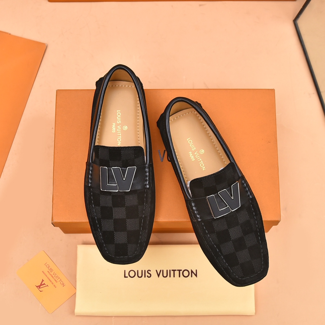 1: 1 replica groothandel
 Louis Vuitton Casual Schoenen Kalfsleer Koeienhuid Schapenvacht Lente/Zomercollectie Casual