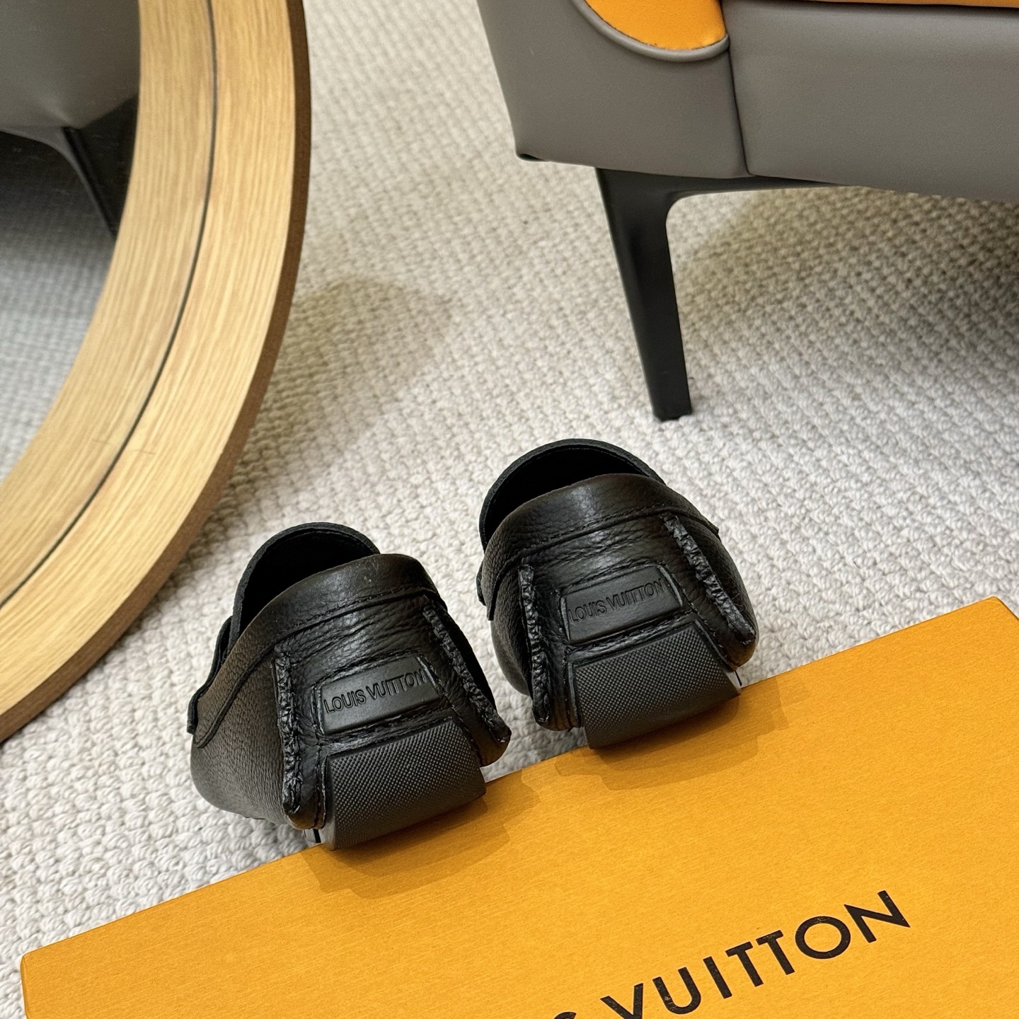 Louis Vuitton Men's Monogram Embossed Leather Driving Loafers - Black 10 i1742590333938 7559 0 8