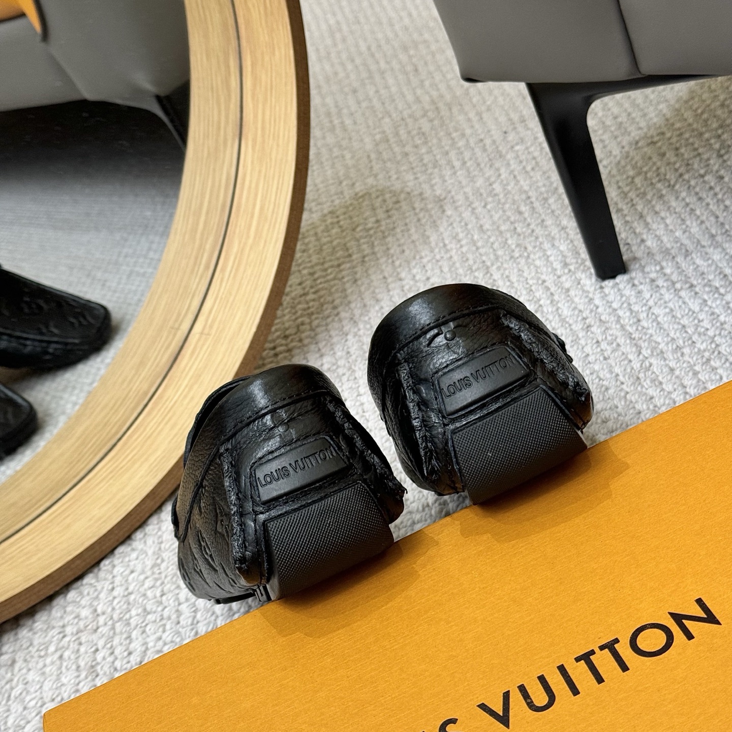 Louis Vuitton GLORIA Monogram Embossed Leather Loafers - Comfortable Driving Shoes 10 i1742590400925 7360 0 8