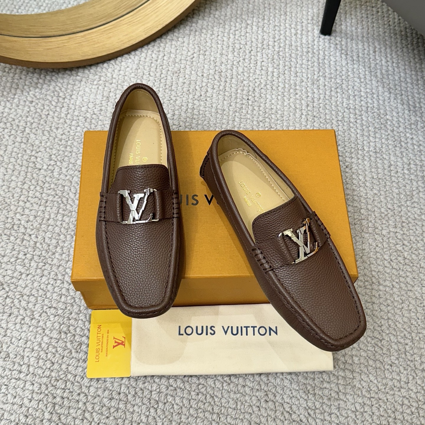 Louis Vuitton Gloria Series Casual Loafers - Premium Leather, Driver Style 1 Louis Vuitton Gloria Series Casual Loafers - Premium Leather, Driver Style