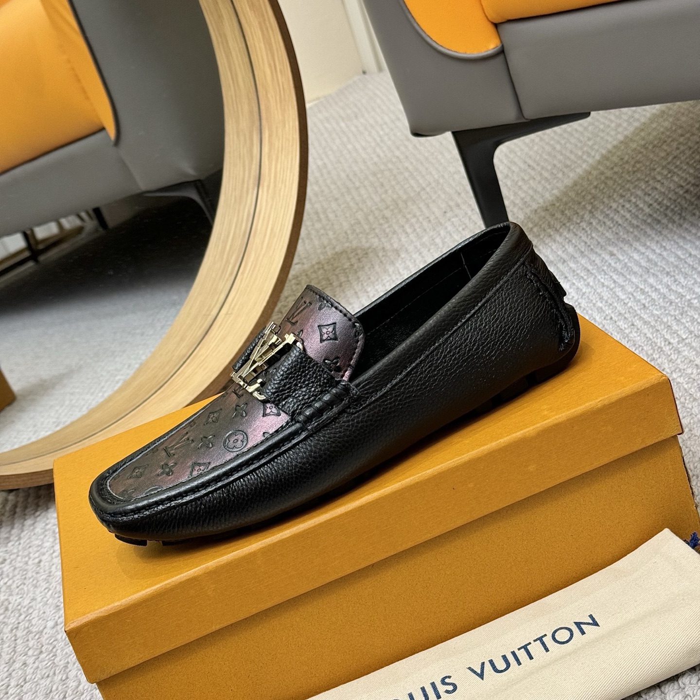 Louis Vuitton Gloria Loafers: Monogram Embossed, Italian Leather, Comfort Fit 7 i1742590528919 4281 0 5