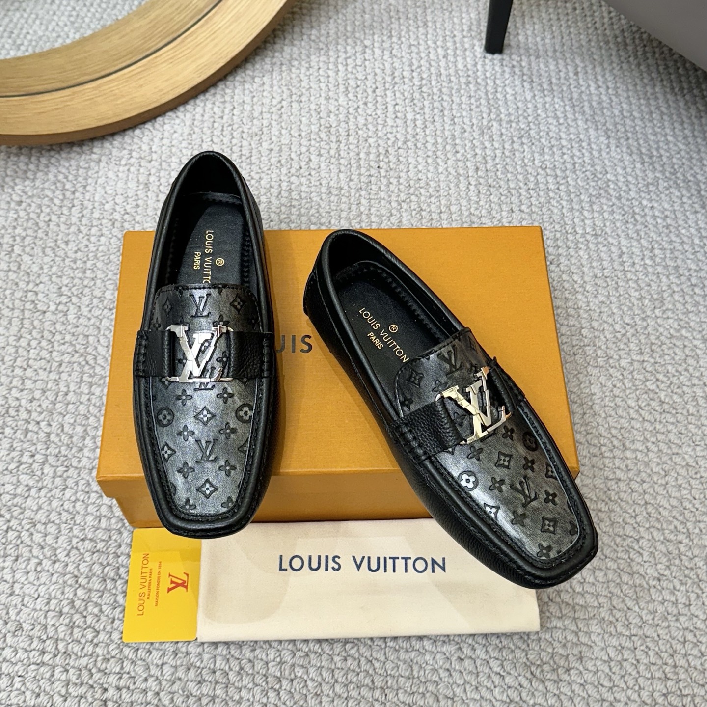 Louis Vuitton Gloria Monogram Embossed Leather Loafer Shoes Size 38-46 2 i1742590549298 6291 0 0