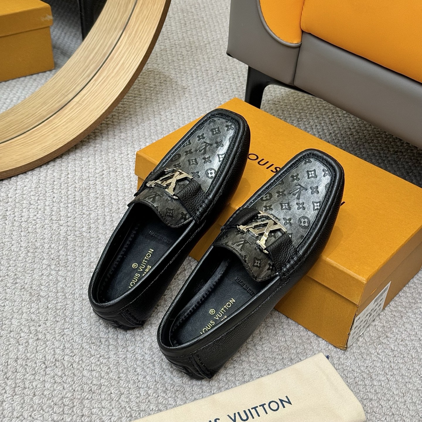 Louis Vuitton Gloria Monogram Embossed Leather Loafer Shoes Size 38-46 9 i1742590549325 6663 0 7