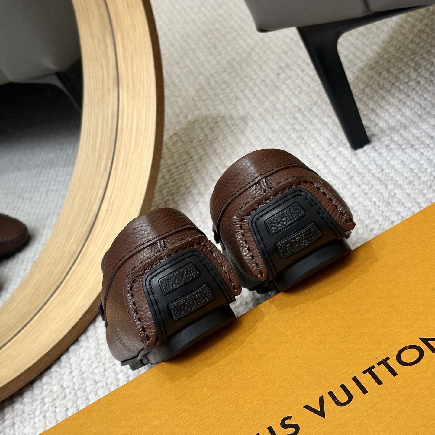 Louis Vuitton GLORIA Monogram Brown Leather Loafers - Size 38-46 10 i1742590750579 5853 0 8