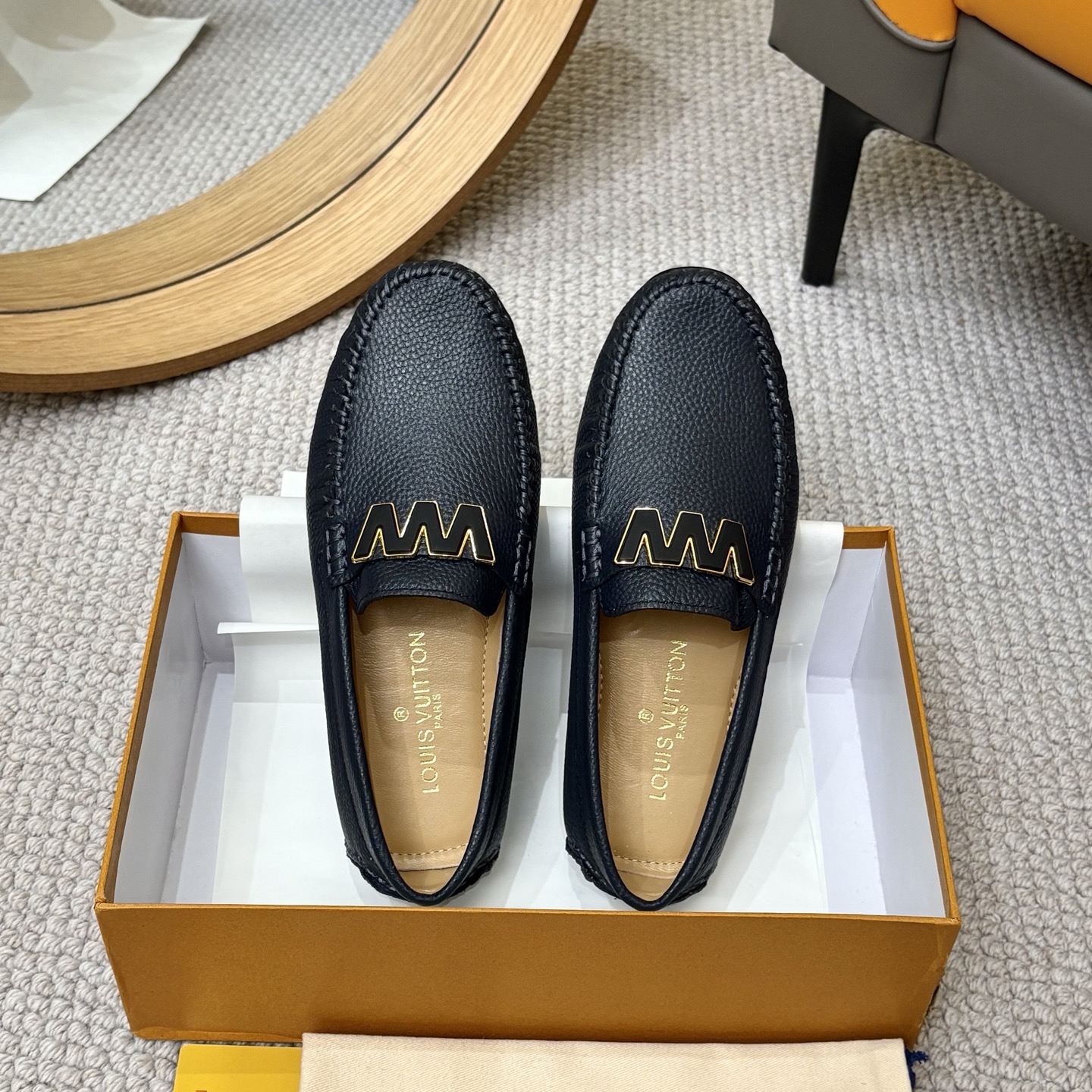Louis Vuitton GLORIA Monogram Leather Loafers | Comfortable Driving Shoes 3 i1742590768866 7831 0 1