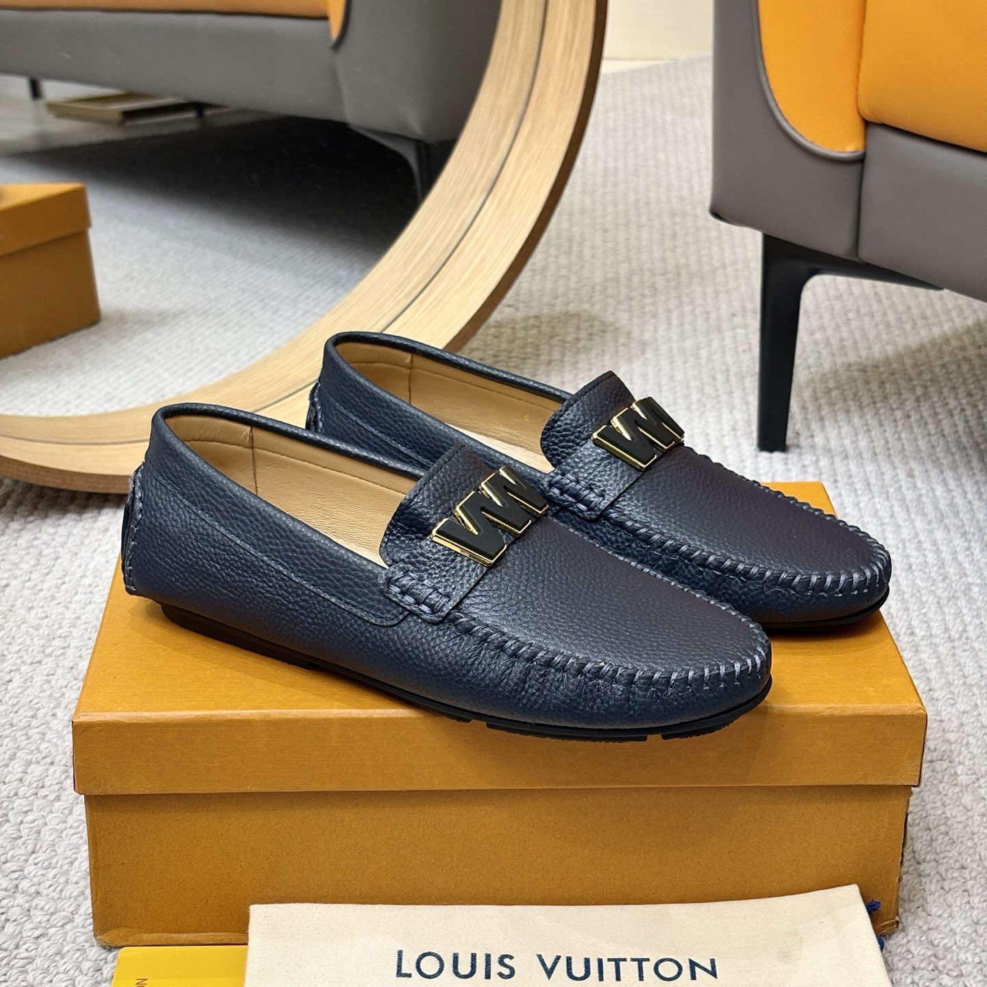 Louis Vuitton GLORIA Monogram Leather Loafers | Comfortable Driving Shoes 4 i1742590768875 7681 0 2