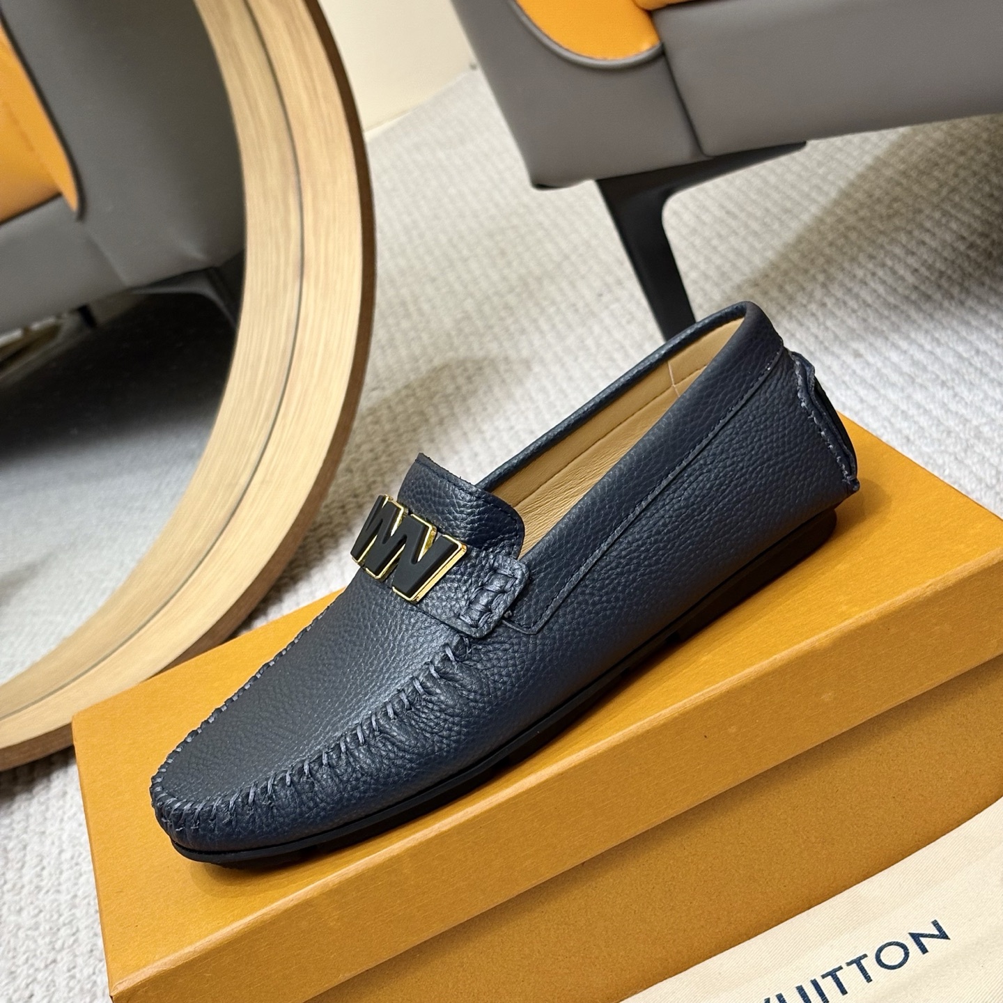 Louis Vuitton GLORIA Monogram Leather Loafers | Comfortable Driving Shoes 7 i1742590768927 3475 0 5