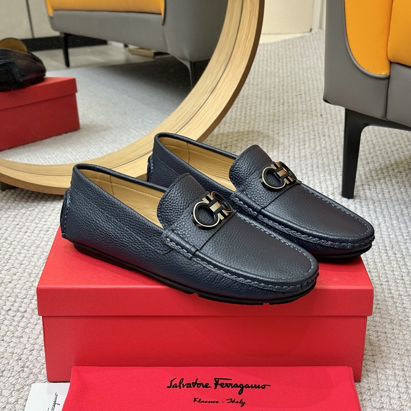 Salvatore Ferragamo Men's Leather Loafers - Italian Craftsmanship 4 i1743699734078 4427 0 2