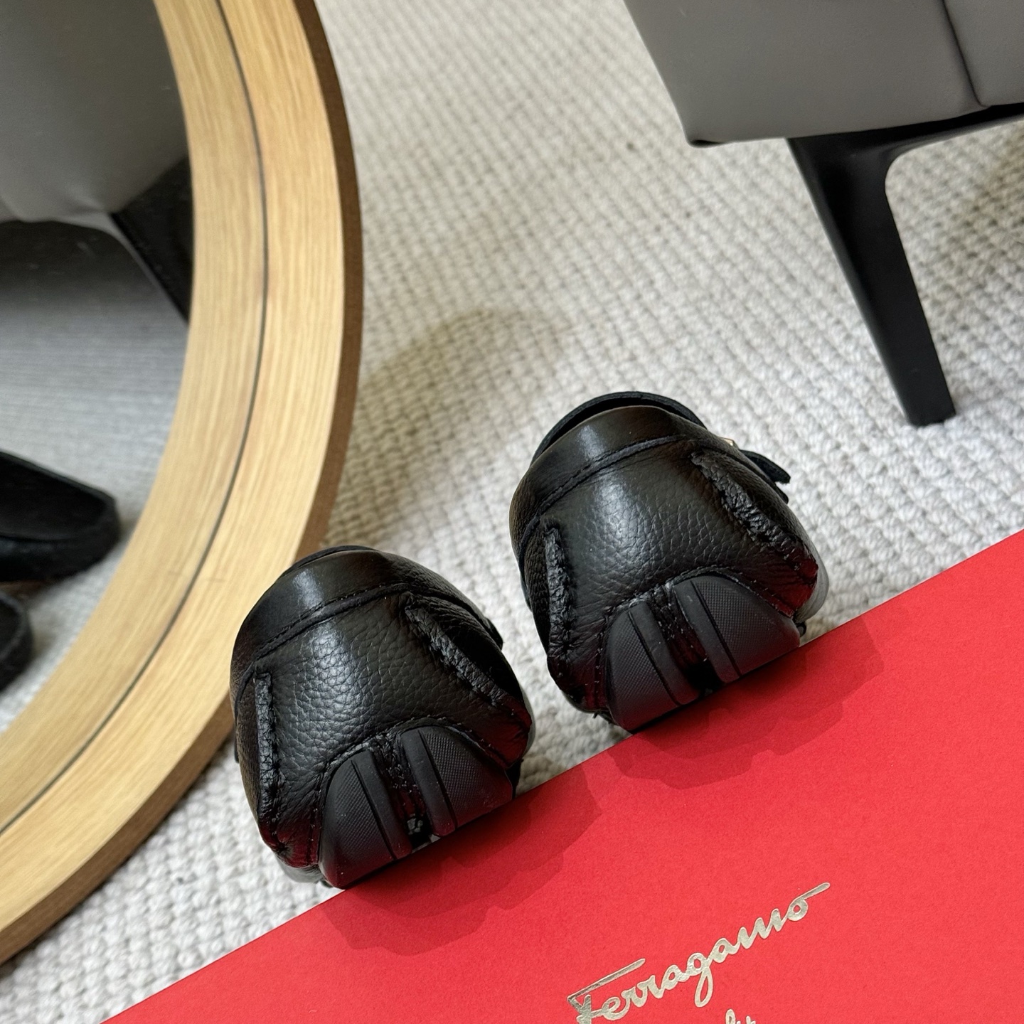 Salvatore Ferragamo Leather Loafers - Italian Calfskin, Water-Dyed Lambskin 10 i1743700119940 2230 0 8