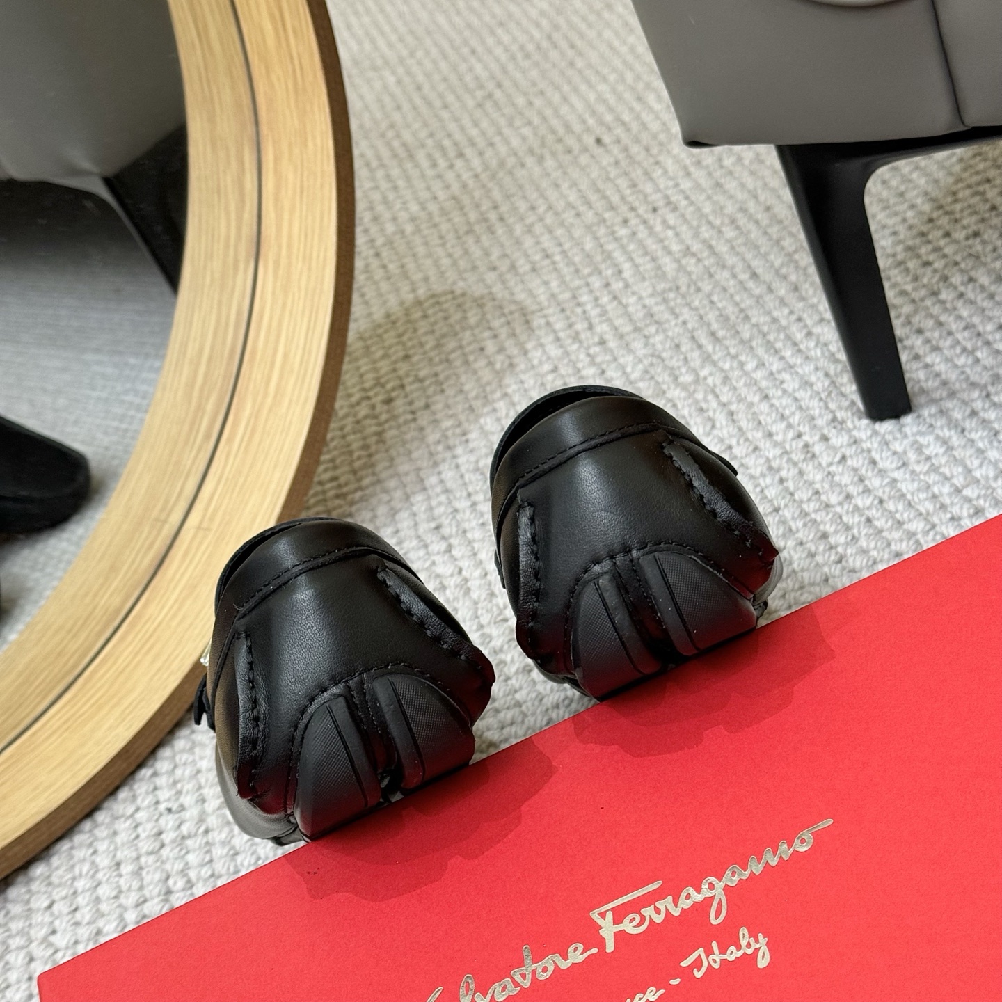 Salvatore Ferragamo Men's Leather Loafers - Italian Craftsmanship, Timeless Style 10 i1743700306123 6860 0 8