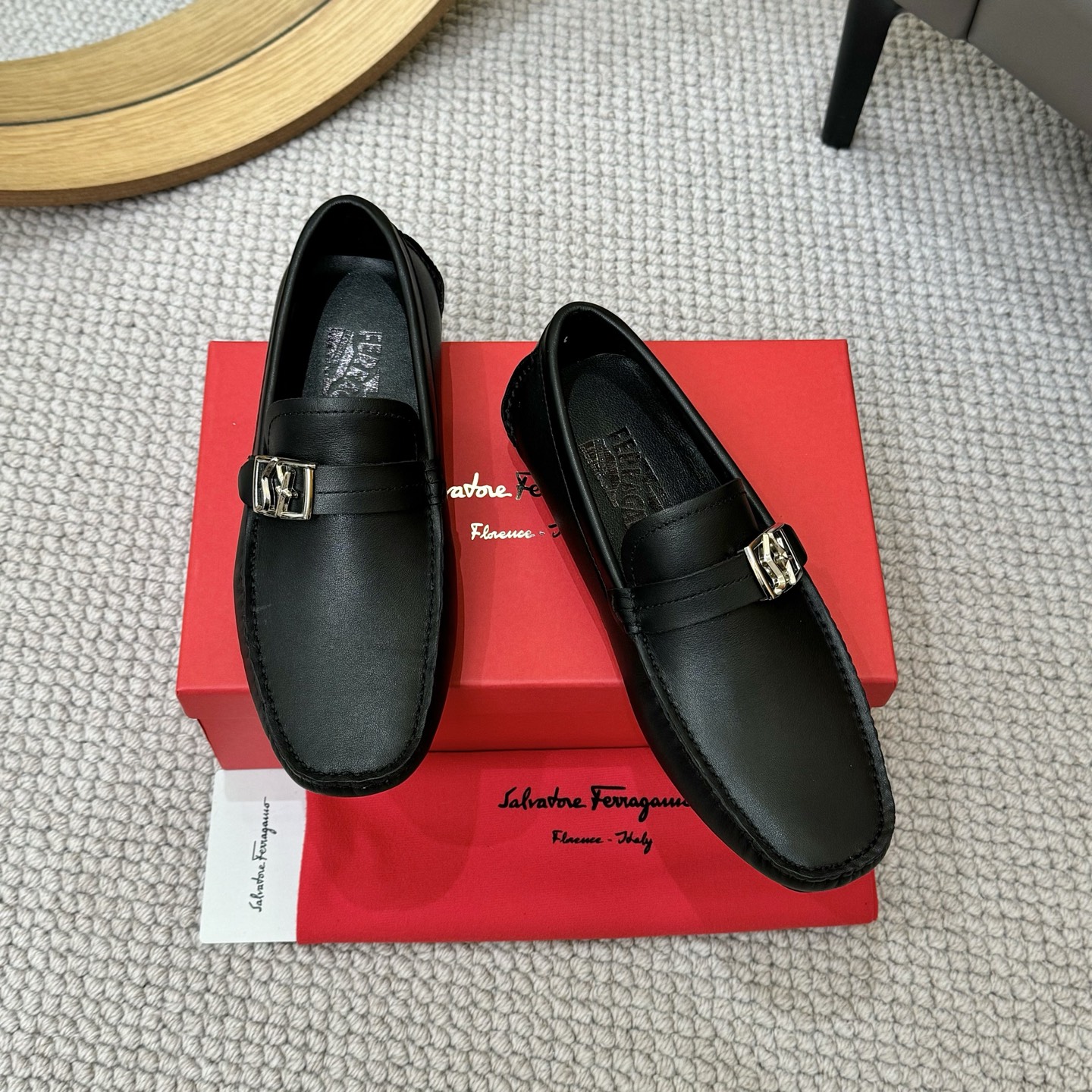 Salvatore Ferragamo Men's Leather Loafers - Italian Craftsmanship, Timeless Style 2 i1743700307215 7573 0 0