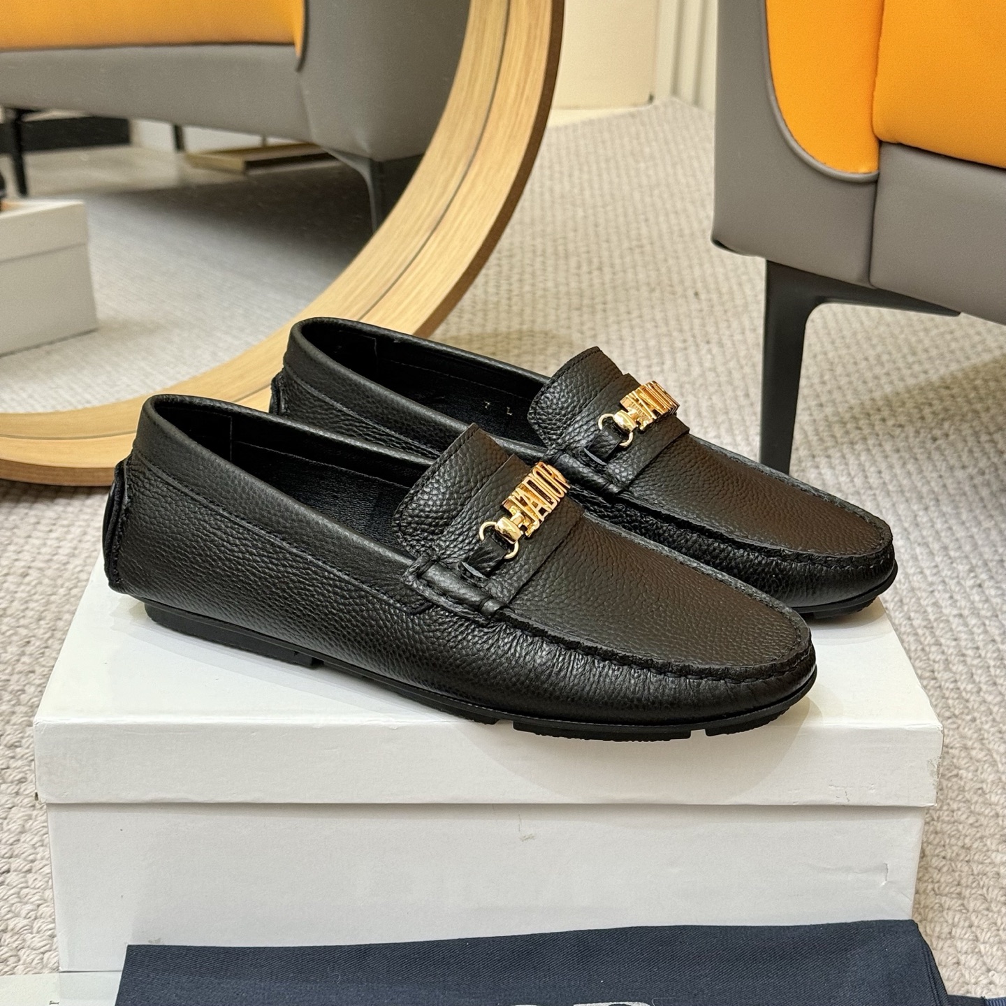 Dior Men's Black Leather Loafers with "J'ADIOR" Detail - Size 38-46 4 i1743700659414 5141 0 2