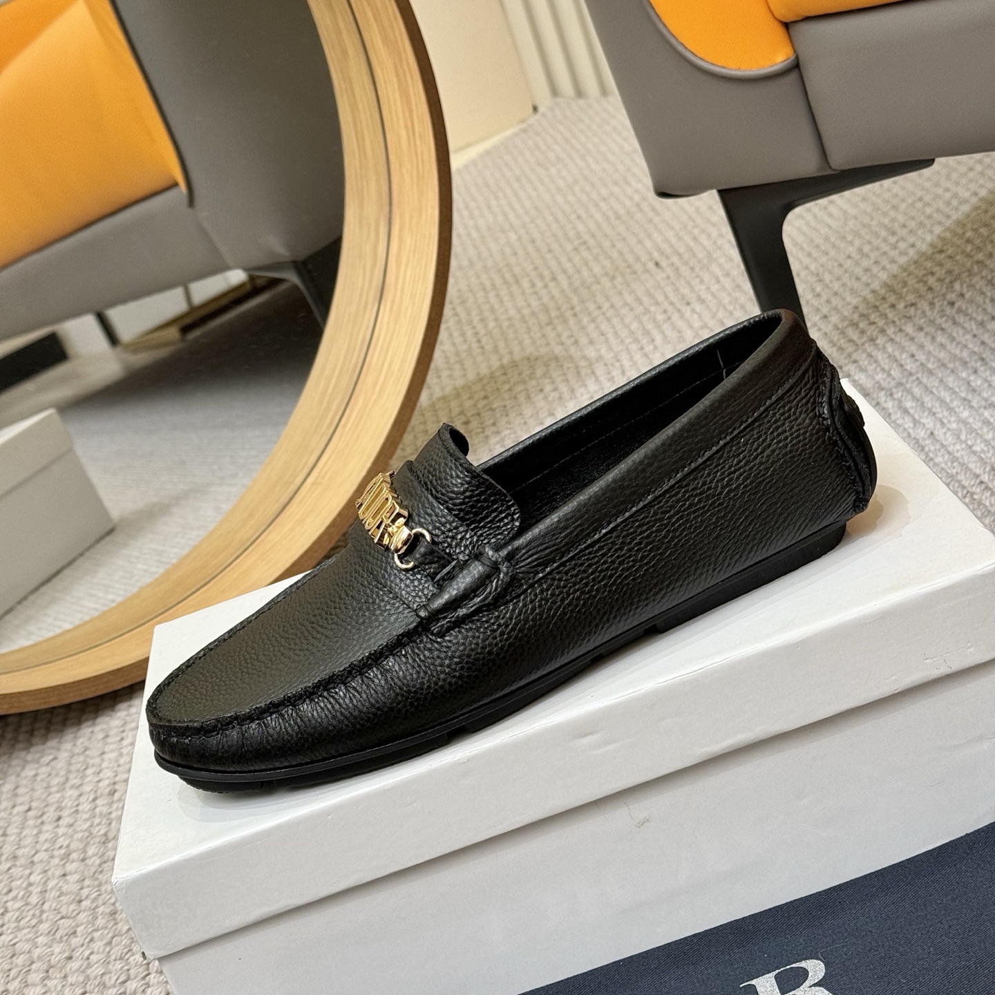 Dior Men's Black Leather Loafers with "J'ADIOR" Detail - Size 38-46 7 i1743700659466 3942 0 5