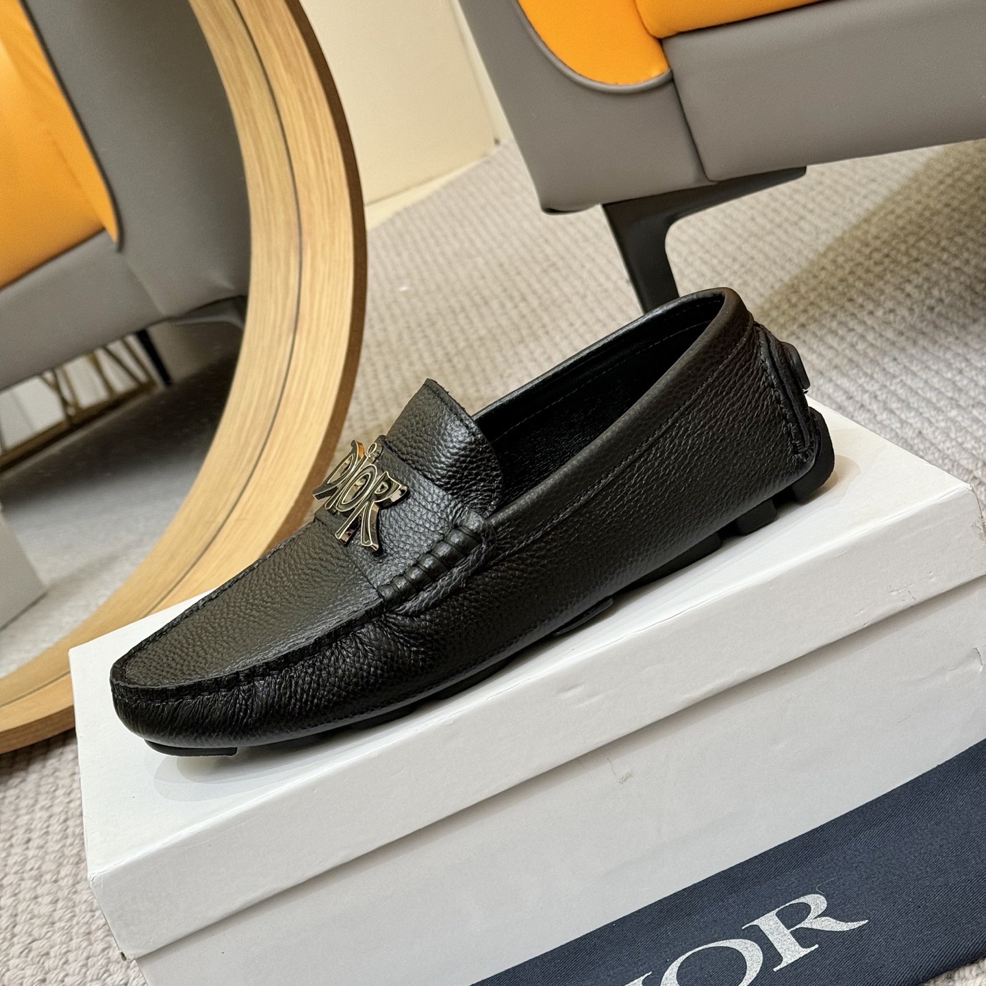 DIOR Men's Leather Loafers with Signature Hardware,Luxury and Comfort 7 i1743700713852 4606 0 5