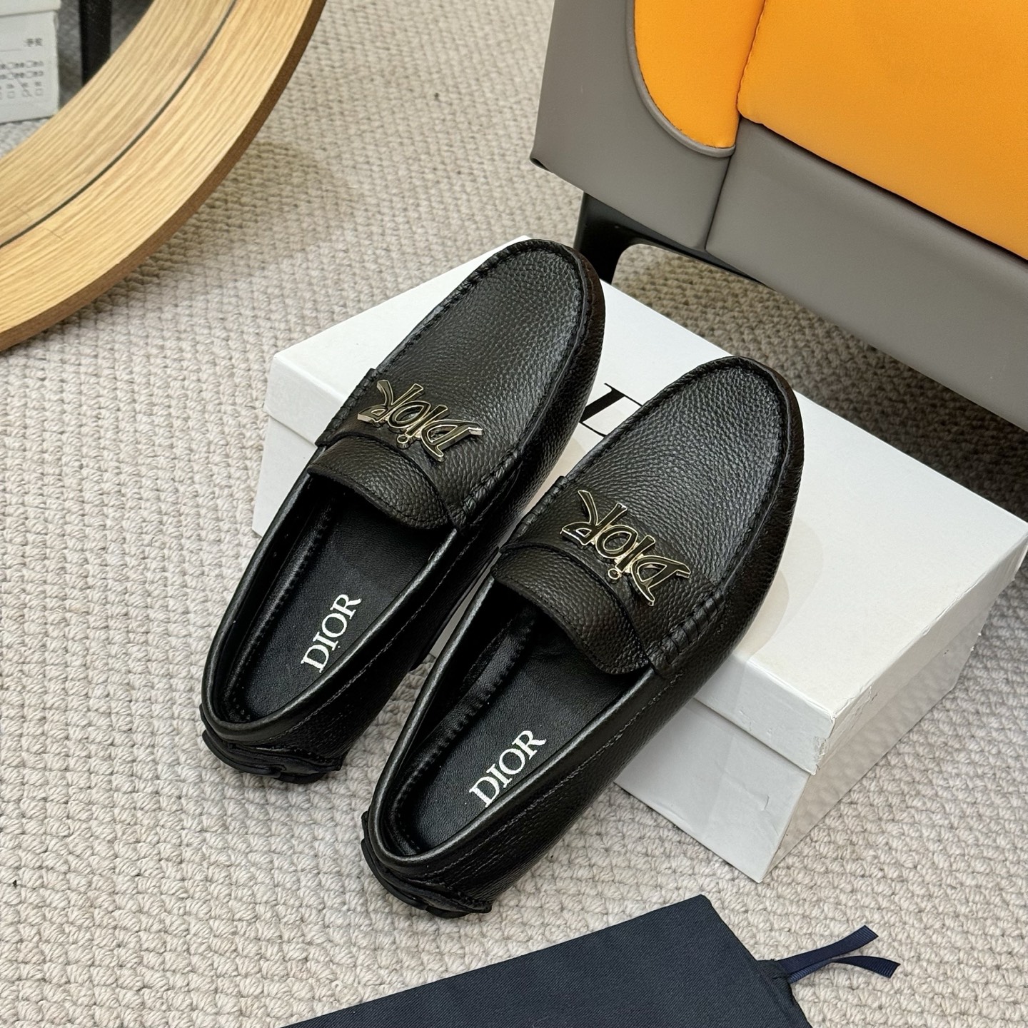 DIOR Men's Leather Loafers with Signature Hardware,Luxury and Comfort 9 i1743700714959 6507 0 7