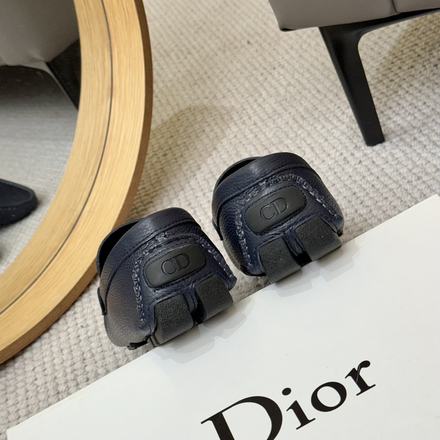 Dior Men's Leather Loafers with Iconic CD Buckle - Luxurious Comfort 10 i1743700741326 2394 0 8