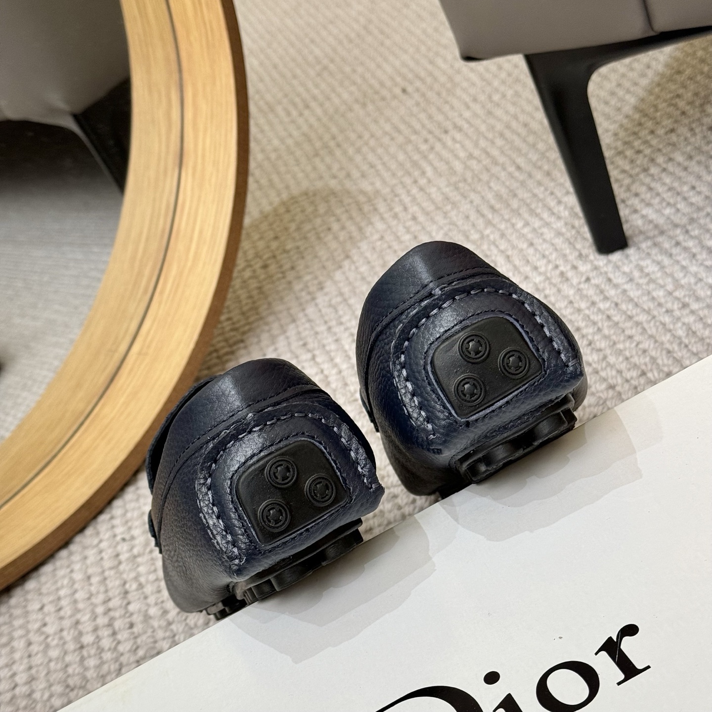 DIOR Men's Leather Loafers with Signature Buckle Detail - Stylish & Comfortable 10 i1743700845667 3523 0 8