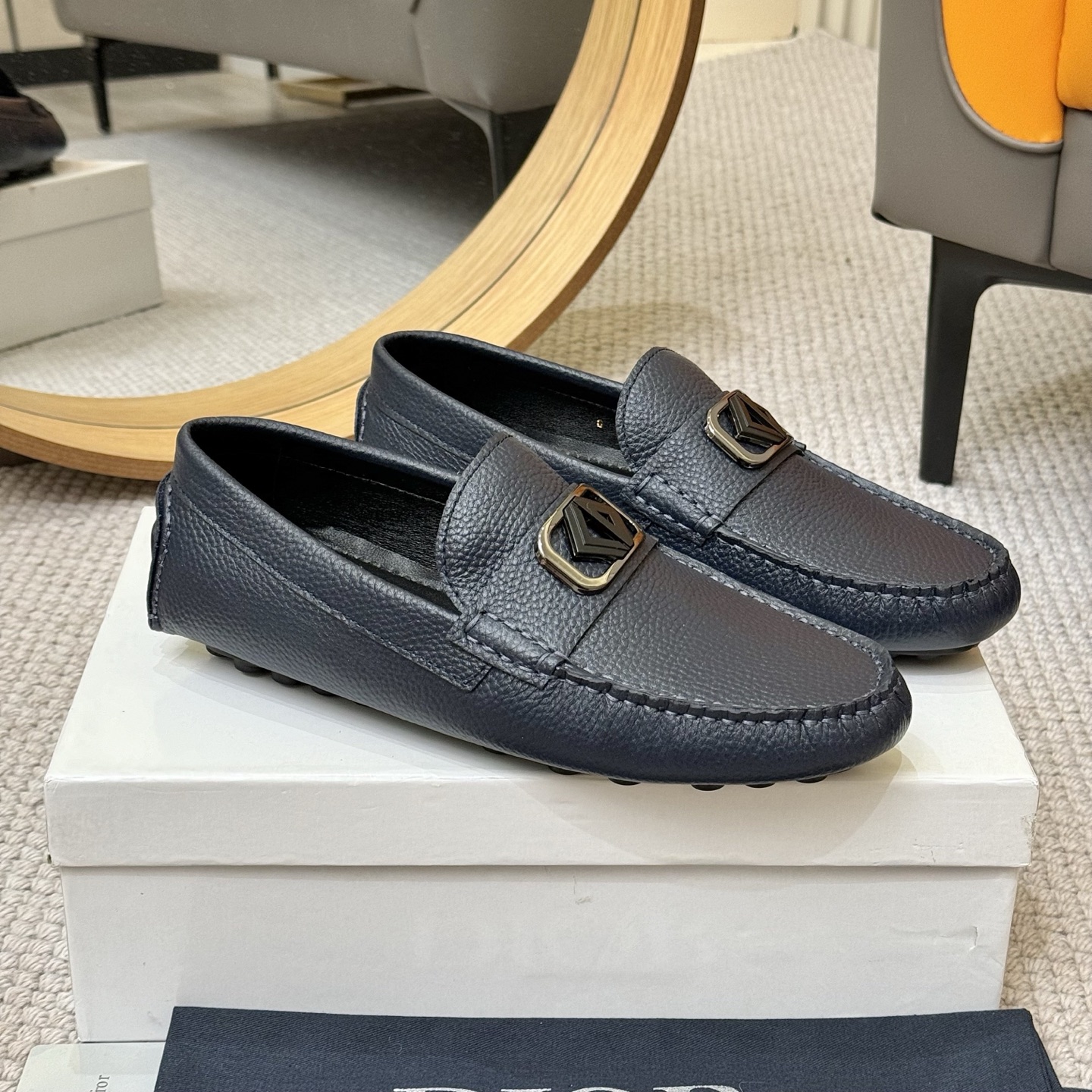 DIOR Men's Leather Loafers with Signature Buckle Detail - Stylish & Comfortable 4 i1743700847924 5213 0 2