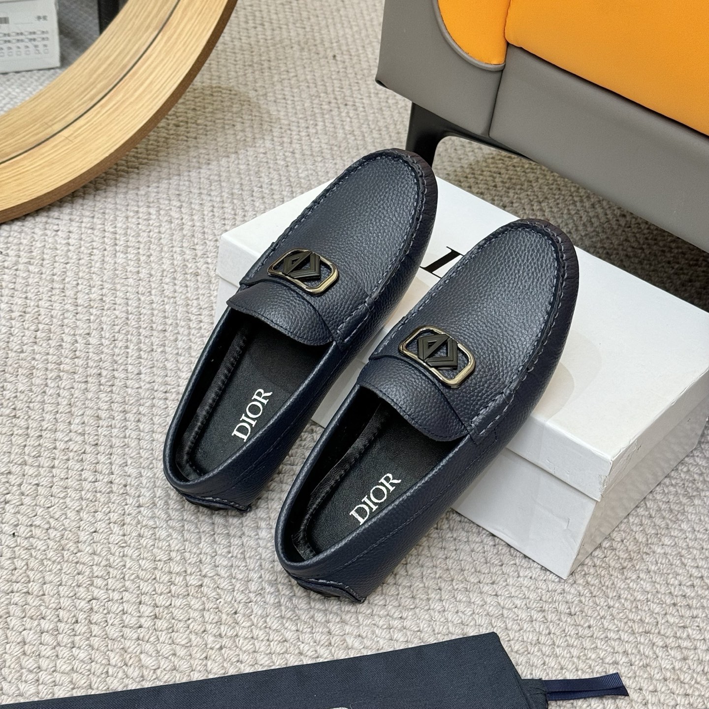 DIOR Men's Leather Loafers with Signature Buckle Detail - Stylish & Comfortable 9 i1743700847945 6375 0 7