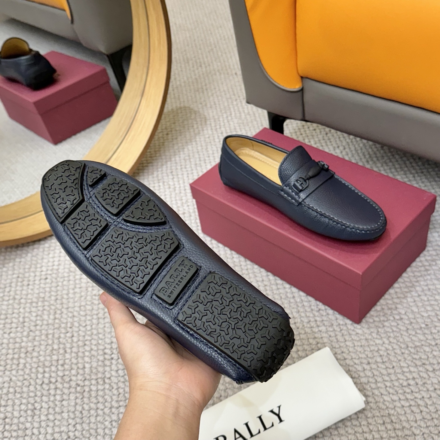 Bally Men's Leather Loafers, Classic Style, Comfortable Fit, Sizes 38-44 8 i1744399399480 9081 0 6