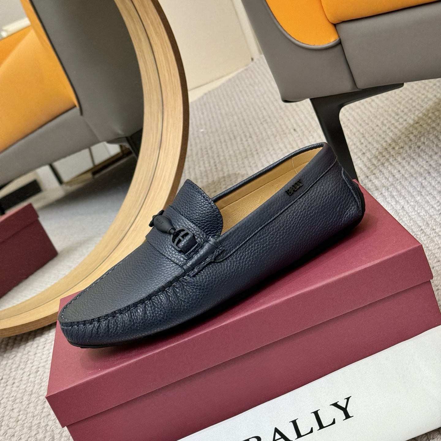 Bally Men's Leather Loafers, Classic Style, Comfortable Fit, Sizes 38-44 7 i1744399399500 5002 0 5