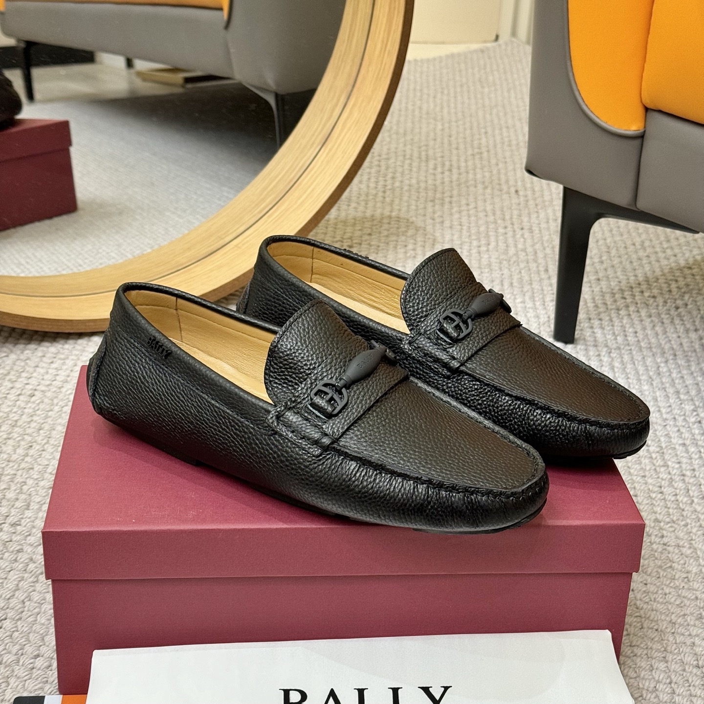 Bally Men's Leather Loafers - Black and Blue, Sizes 38-46 - Official Quality 4 i1744399419773 7008 0 2