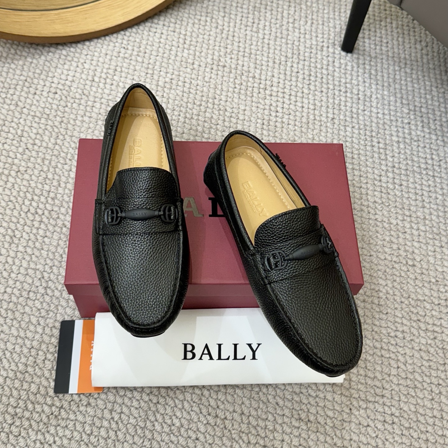 Bally Men's Leather Loafers - Black and Blue, Sizes 38-46 - Official Quality 1 Bally Men's Leather Loafers - Black and Blue, Sizes 38-46 - Official Quality