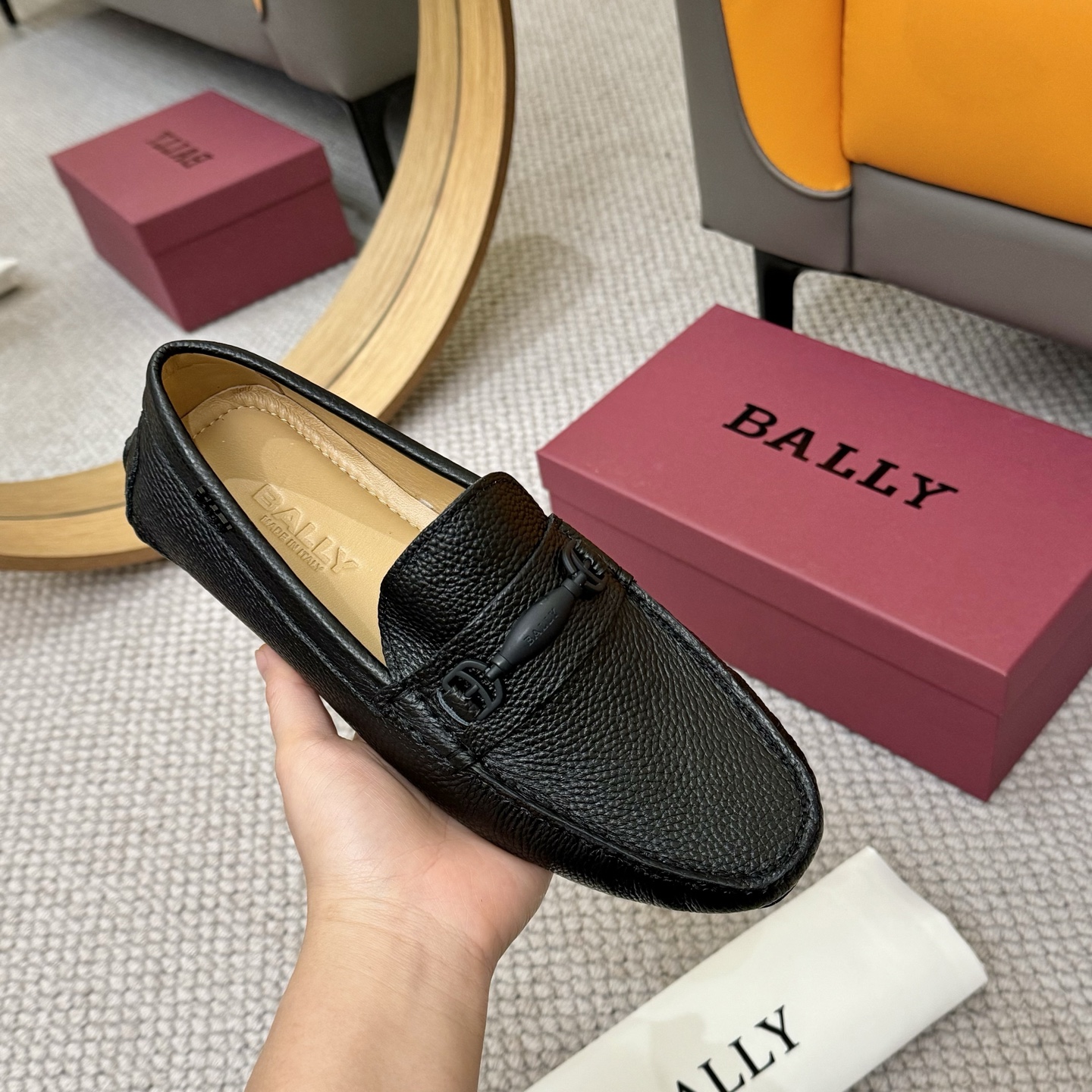 Bally Men's Leather Loafers - Black and Blue, Sizes 38-46 - Official Quality 6 i1744399419861 8237 0 4