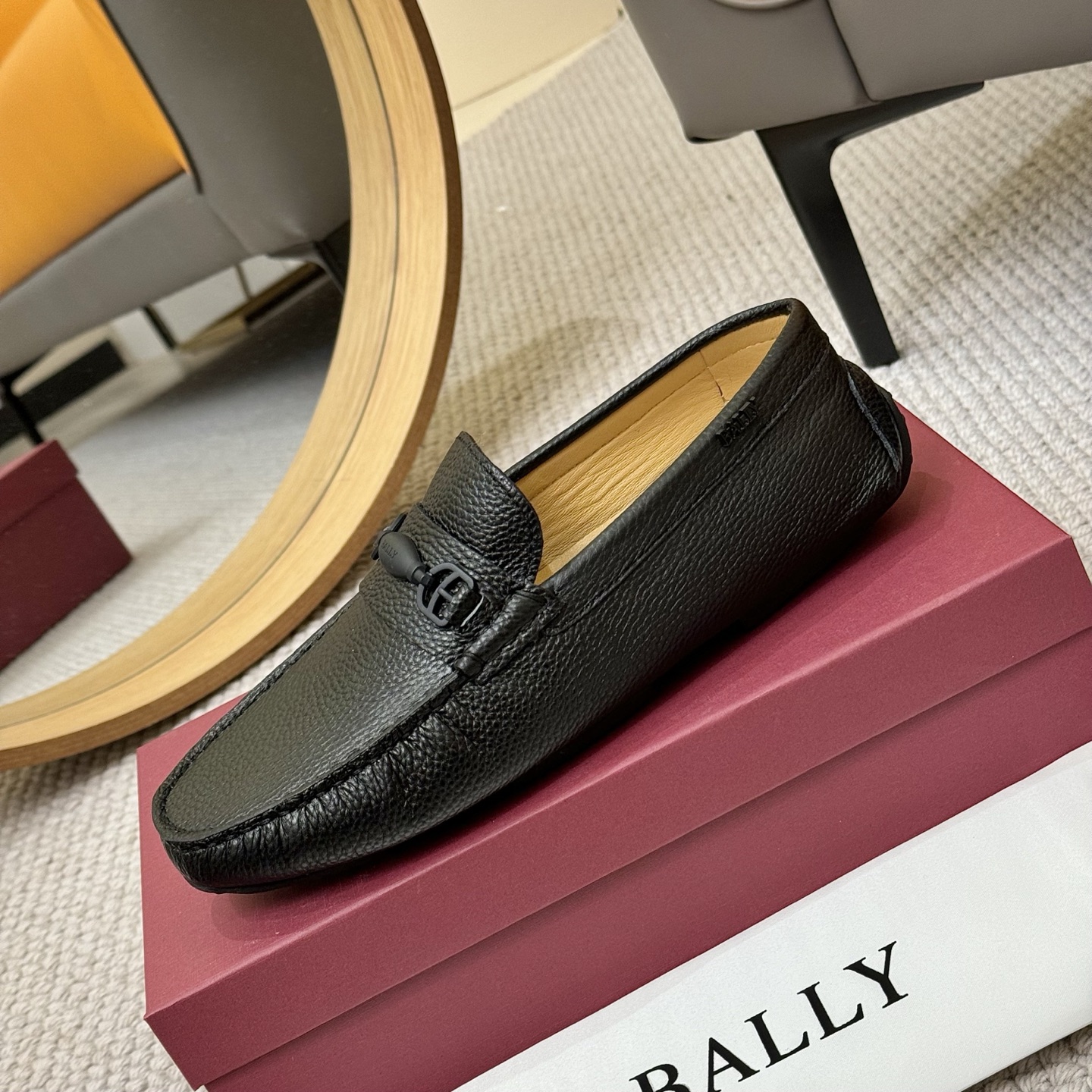 Bally Men's Leather Loafers - Black and Blue, Sizes 38-46 - Official Quality 7 i1744399419864 5109 0 5