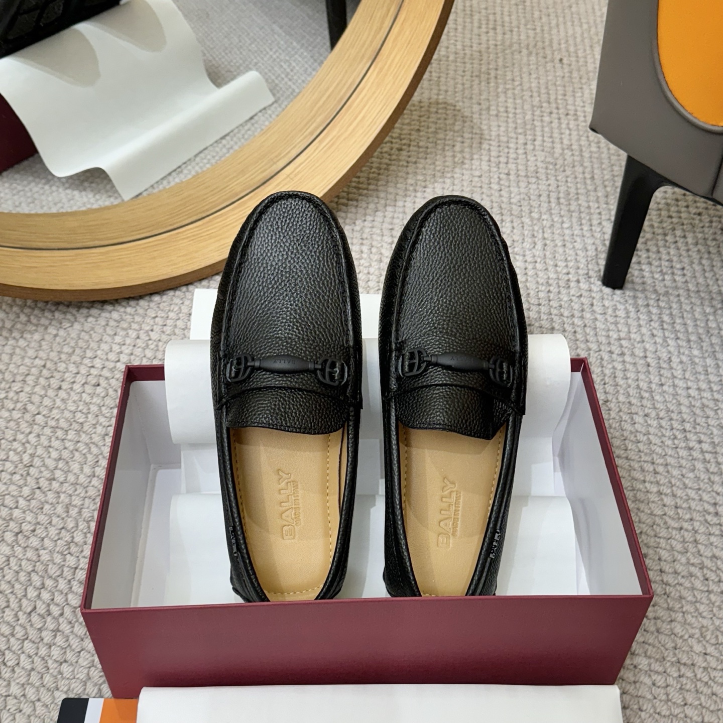 Bally Men's Leather Loafers - Black and Blue, Sizes 38-46 - Official Quality 3 i1744399420725 8254 0 1