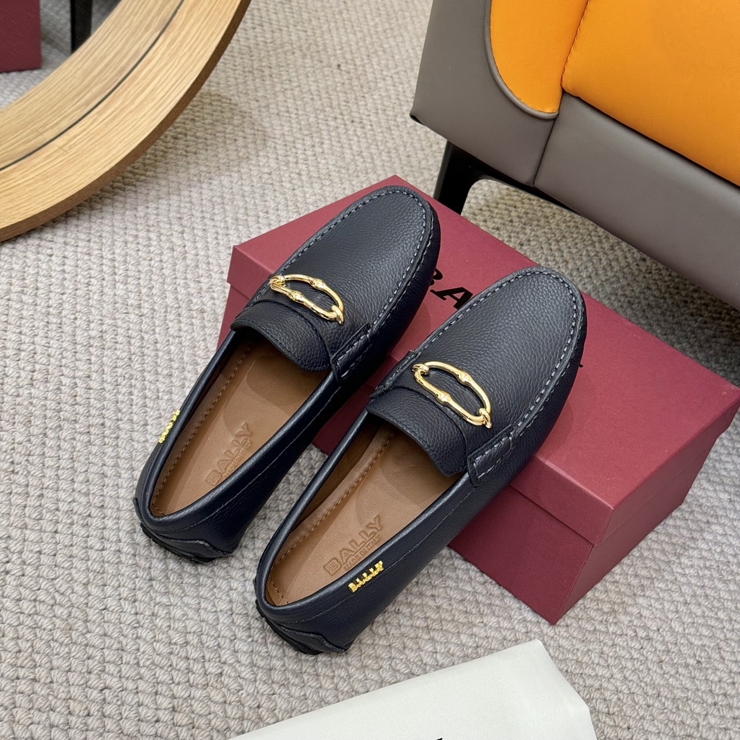 Bally Men's Leather Driver Loafers with Gold-Tone Hardware, Comfortable & Stylish 9 i1744399464376 8951 0 7
