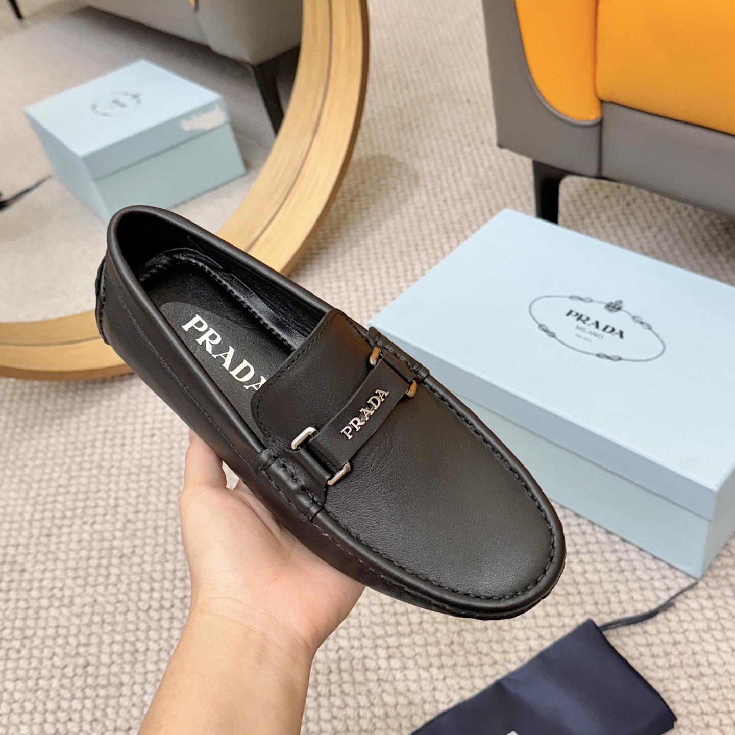 Prada Italian Leather Loafers - Luxurious Comfort, European Style 6 i1744399644275 1270 0 4