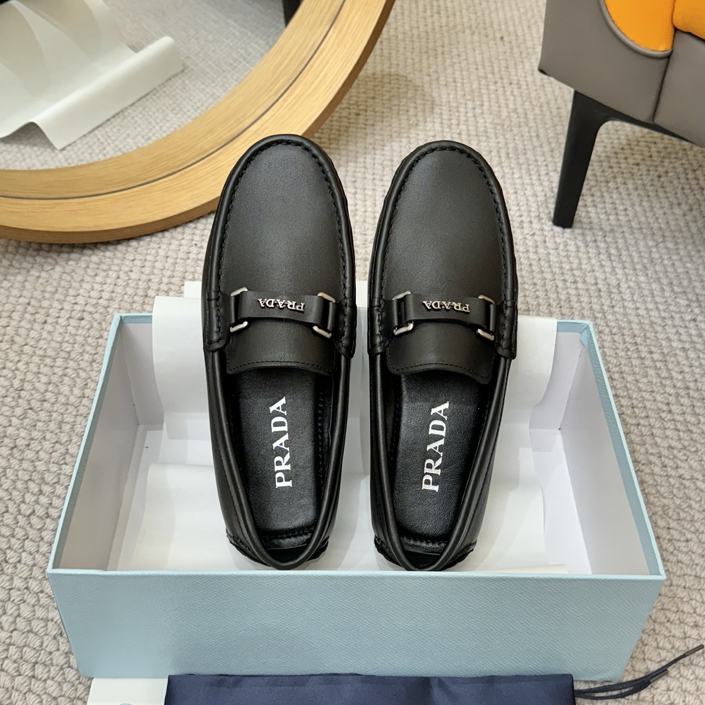 Prada Italian Leather Loafers - Luxurious Comfort, European Style 3 i1744399644346 4741 0 1