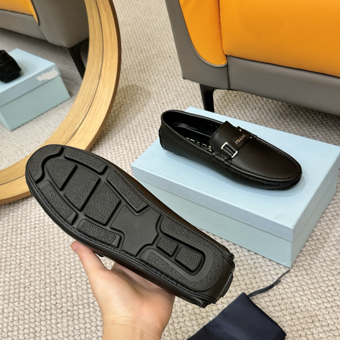 Prada Italian Leather Loafers - Luxurious Comfort, European Style 8 i1744399644425 4964 0 6