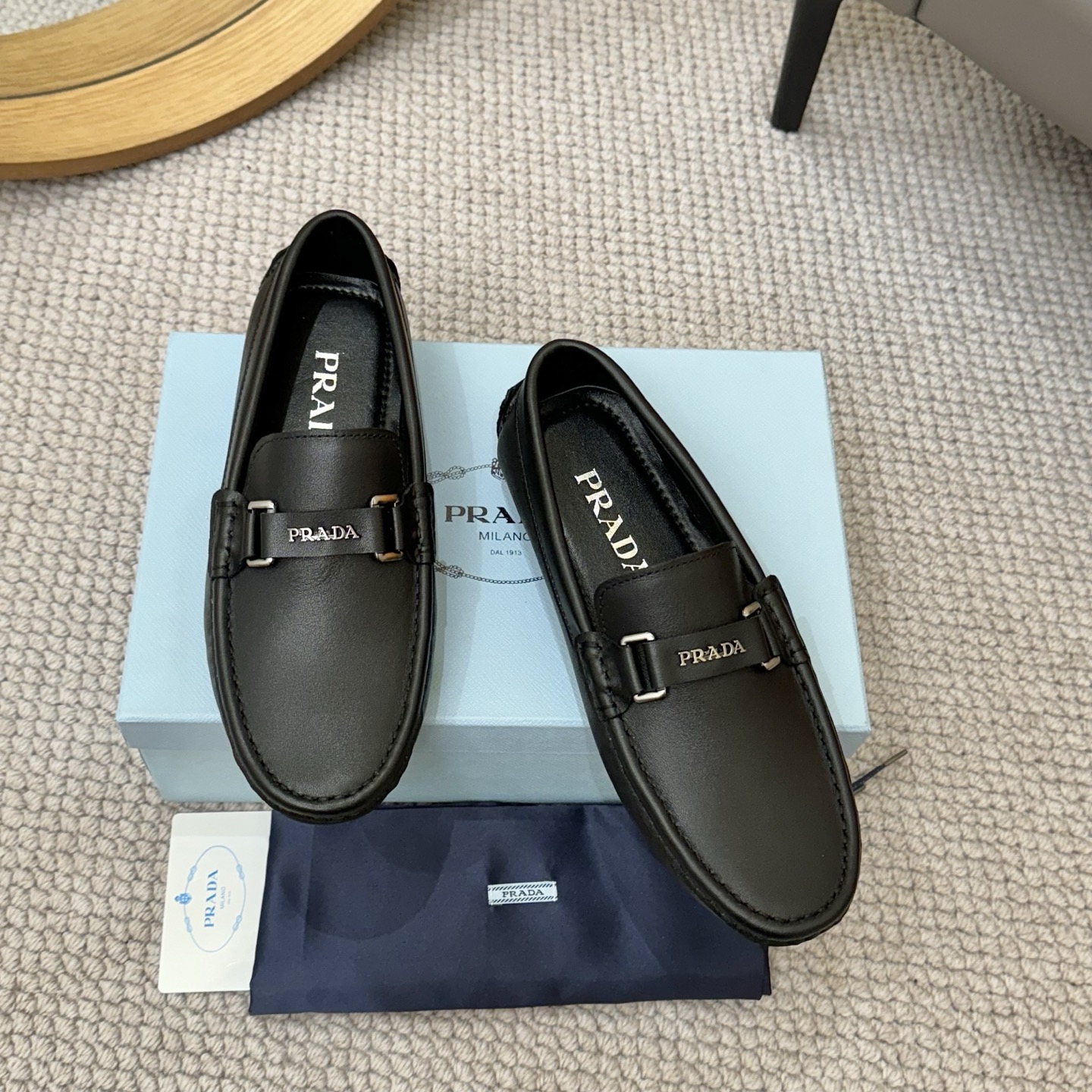 Prada Italian Leather Loafers - Luxurious Comfort, European Style 2 i1744399646194 9143 0 0