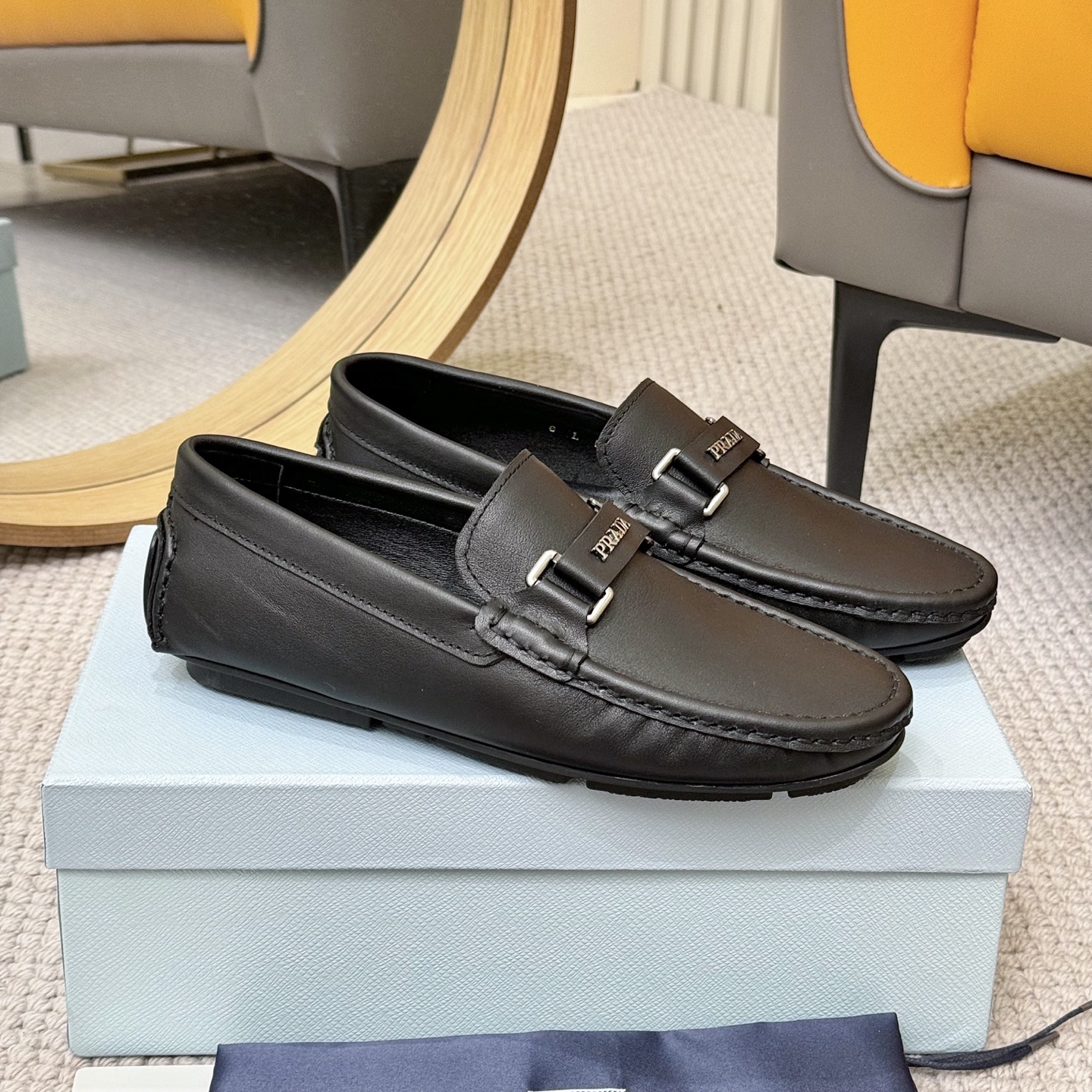 Prada Italian Leather Loafers - Luxurious Comfort, European Style 4 i1744399646223 3541 0 2
