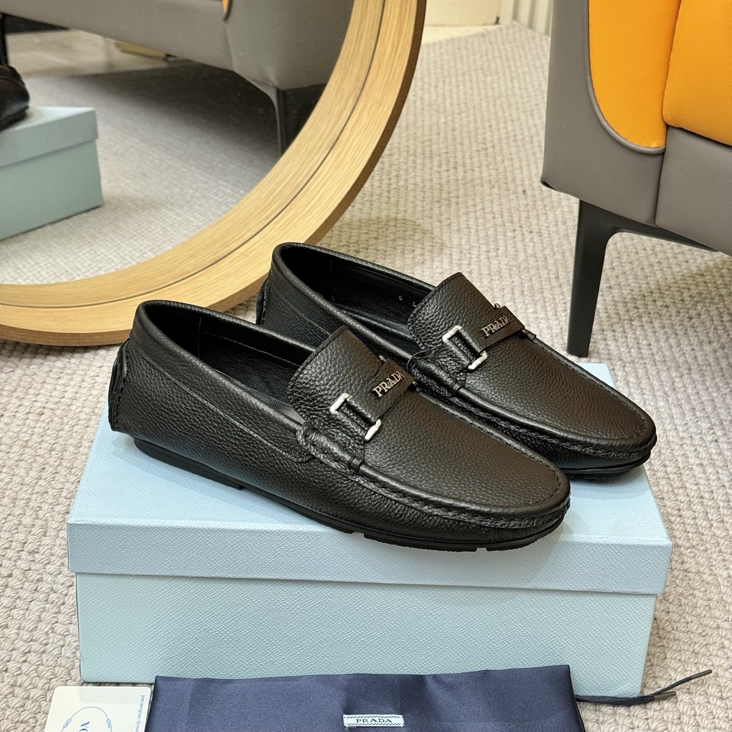Prada Italian Leather Loafers: Timeless European Style, Durable & Comfortable 4 i1744399667941 1224 0 2