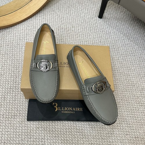 Billionaire Italian Leather Loafers with Metal Buckle - Luxury & Comfort 1 Billionaire Italian Leather Loafers with Metal Buckle - Luxury & Comfort