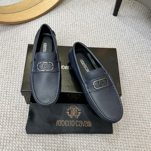 Roberto Cavalli Men's Leather Loafers - Classic Slip-Ons, Sizes 38-46 1 Roberto Cavalli Men's Leather Loafers - Classic Slip-Ons, Sizes 38-46