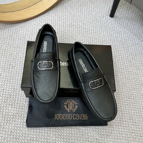 Roberto Cavalli Men's Classic Slip-On Loafers in Italian Leather, Sizes 38-46 1 Roberto Cavalli Men's Classic Slip-On Loafers in Italian Leather, Sizes 38-46