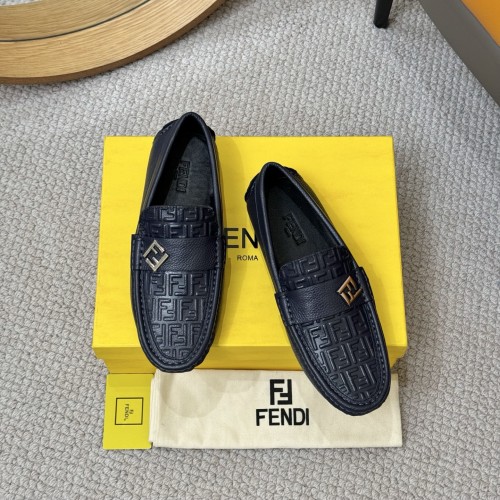 Fendi Men's Fashion Loafers, Leather Upper, Metal Logo Detail, Slip-On Design 1 Fendi Men's Fashion Loafers, Leather Upper, Metal Logo Detail, Slip-On Design