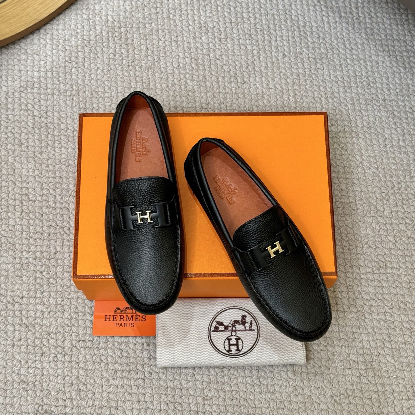 Hermes Men's Leather Loafers - Italian Leather, Comfortable & Stylish 2 i1752858690878 1793 0 0