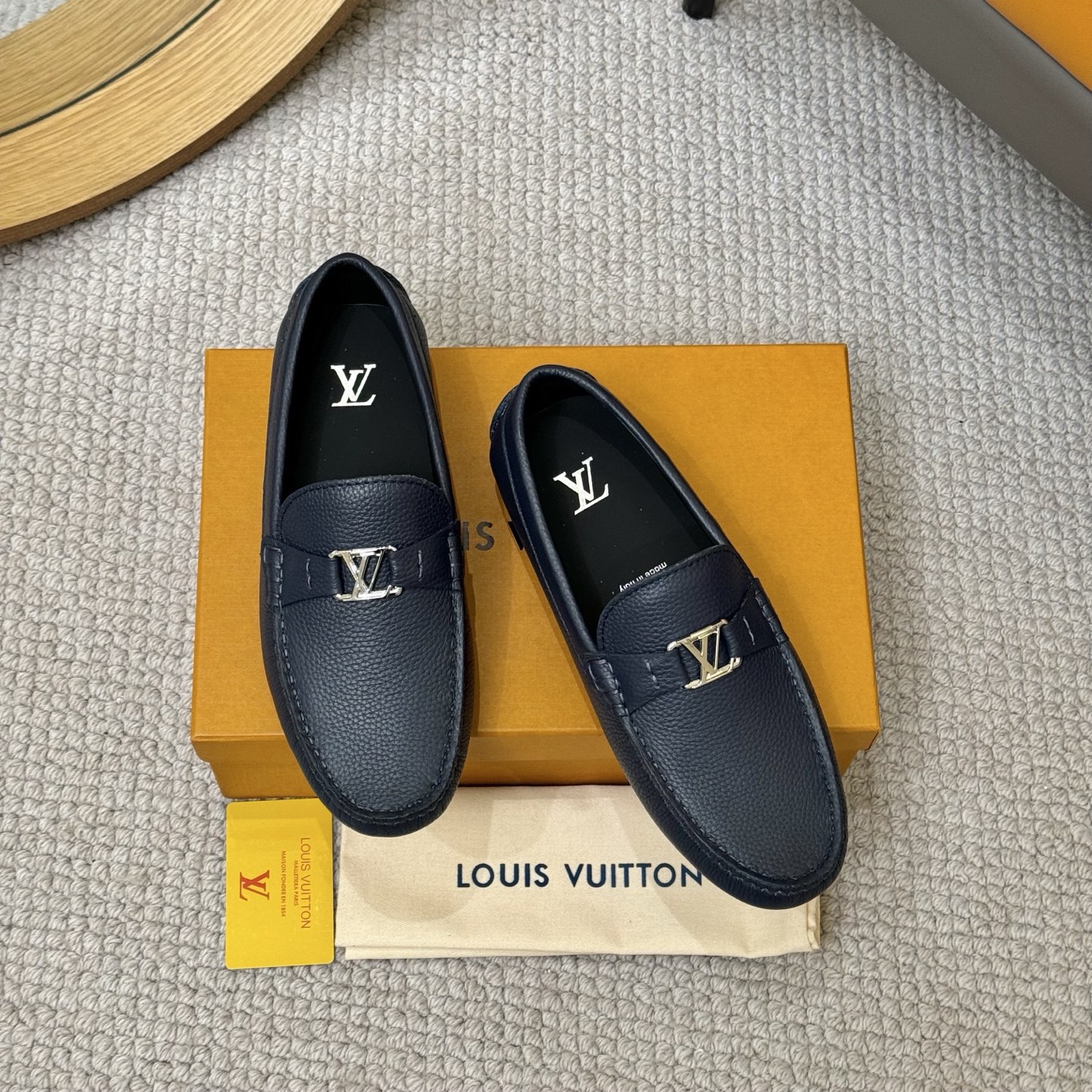 Louis Vuitton Men's Gloria Loafers - Monogram Embossed Leather Driving Shoes 2 i1752859384264 4231 0 0