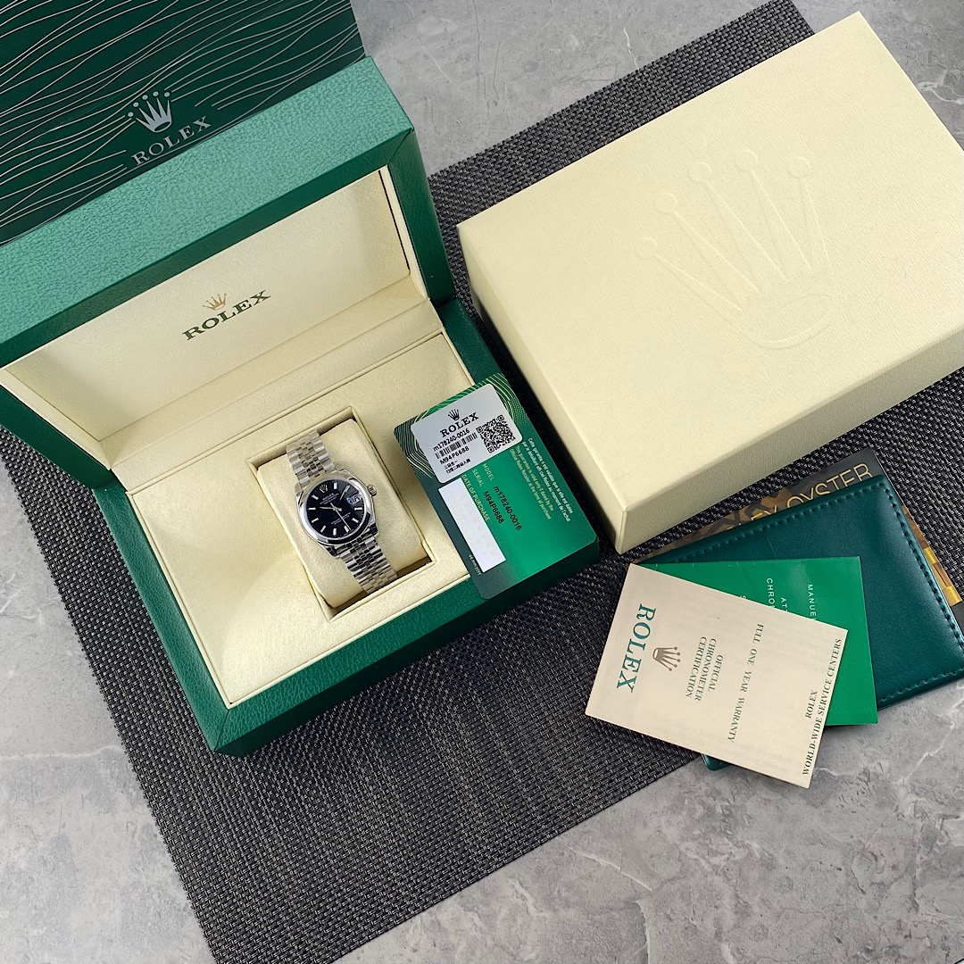 Rolex Datejust Orologio da Polso Nero Blu Donne Automatic Mechanical Movement