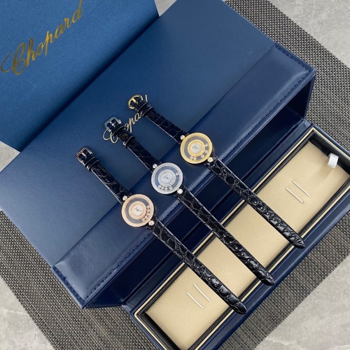 Chopard Happy Diamonds 26mm Rose Gold Diamond Ladies Watch Leather Strap 1 Chopard Happy Diamonds 26mm Rose Gold Diamond Ladies Watch Leather Strap